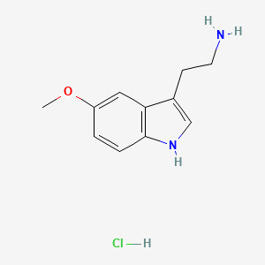 Chemical structure of 1H-Spiro[furo[3,4-c]pyridine-3,4'-piperidine] hydrochloride