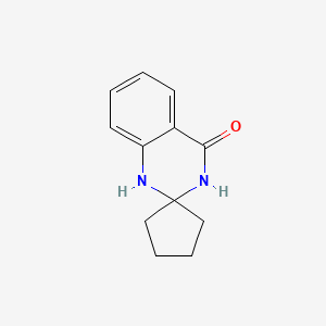 Chemical structure of 1'H-Spiro[cyclopentane-1,2'-quinazolin]-4'(3'H)-one