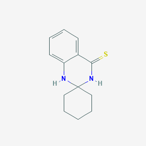 Chemical structure of 1'H-Spiro[cyclohexane-1,2'-quinazoline]-4'-thiol