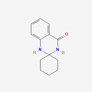 Chemical structure of 1'H-SPIRO[CYCLOHEXANE-1,2'-QUINAZOLIN]-4'(3'H)-ONE