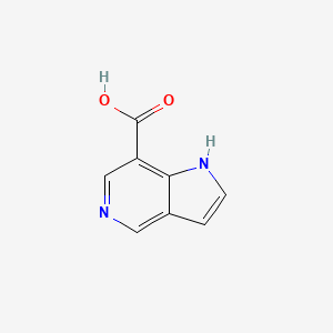 Chemical structure of 1H-Pyrrolo[3,2-c]pyridine-7-carboxylic acid