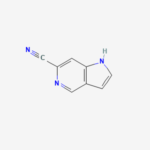 Chemical structure of 1H-Pyrrolo[3,2-c]pyridine-6-carbonitrile