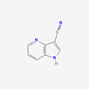 Chemical structure of 1H-Pyrrolo[3,2-b]pyridine-3-carbonitrile