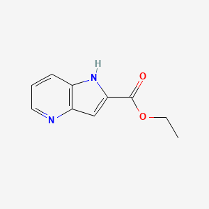 Chemical structure of ethyl 1H-pyrrolo(3,2-b)pyridine-2-carboxylate