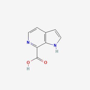 Chemical structure of 1H-Pyrrolo[2,3-c]pyridine-7-carboxylic acid