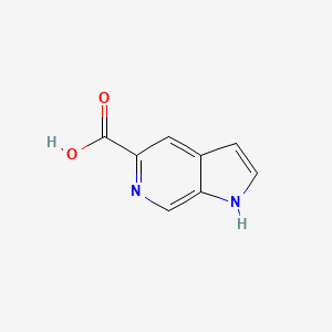 Chemical structure of 1H-Pyrrolo[2,3-c]pyridine-5-carboxylic acid