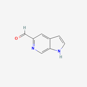 Chemical structure of 1H-Pyrrolo[2,3-c]pyridine-5-carbaldehyde