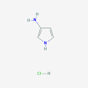 Chemical structure of 1H-Pyrrol-3-amine hydrochloride