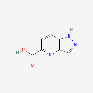 Chemical structure of 1H-Pyrazolo[4,3-b]pyridine-5-carboxylic acid