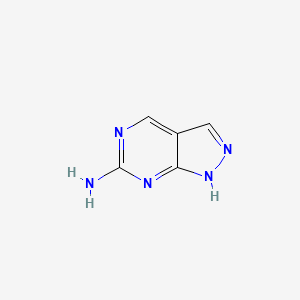 Chemical structure of 1H-Pyrazolo[3,4-d]pyrimidin-6-amine
