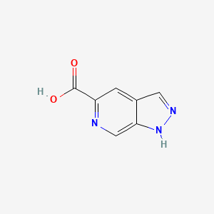 Chemical structure of 1H-Pyrazolo[3,4-c]pyridine-5-carboxylic acid
