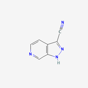 Chemical structure of 1H-Pyrazolo[3,4-c]pyridine-3-carbonitrile