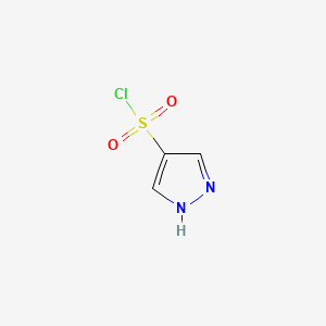 Chemical structure of 1H-Pyrazole-4-sulfonyl chloride