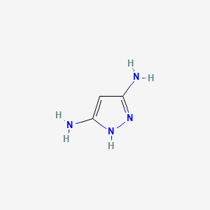 Chemical structure of 1H-Pyrazole-3,5-diamine