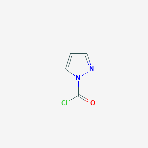 Chemical structure of Pyrazole-1-carbonyl chloride