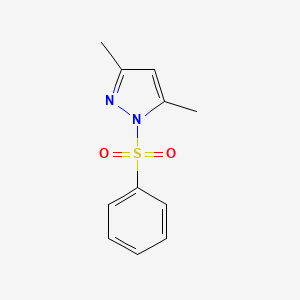 Chemical structure of 3,5-Dimethyl-1-(phenylsulfonyl)-1H-pyrazole