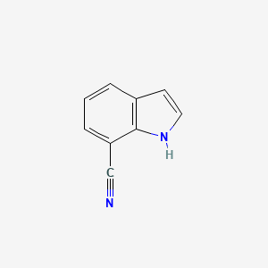 Chemical structure of 1H-indole-7-carbonitrile