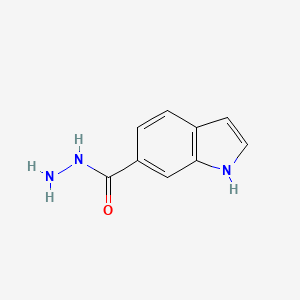 Chemical structure of 1H-Indole-6-carbohydrazide