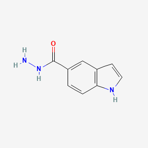 Chemical structure of 1H-Indole-5-carbohydrazide