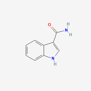 Chemical structure of 1H-Indole-3-carboxamide