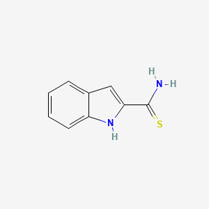 Chemical structure of 1H-Indole-2-carbothioamide