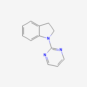 Chemical structure of 1-(Pyrimidin-2-yl)indoline