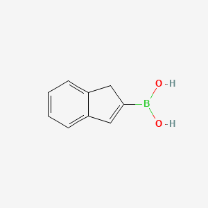 Chemical structure of 1H-INDENE-2-BORONIC ACID