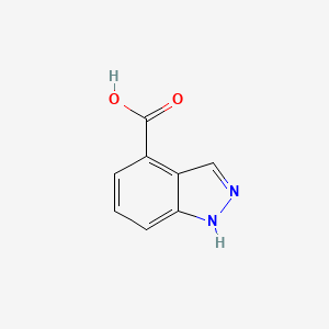 Chemical structure of 1H-indazole-4-carboxylic acid