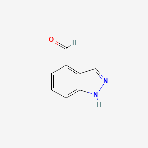 Chemical structure of 1H-indazole-4-carbaldehyde