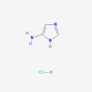 Chemical structure of 1H-Imidazol-5-amine hydrochloride