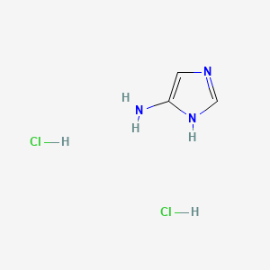 Chemical structure of 1H-Imidazol-4-amine dihydrochloride