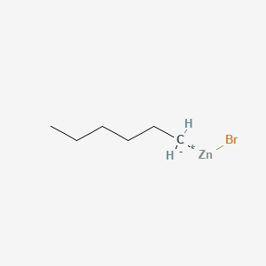 Chemical structure of Bromo(hexyl)zinc