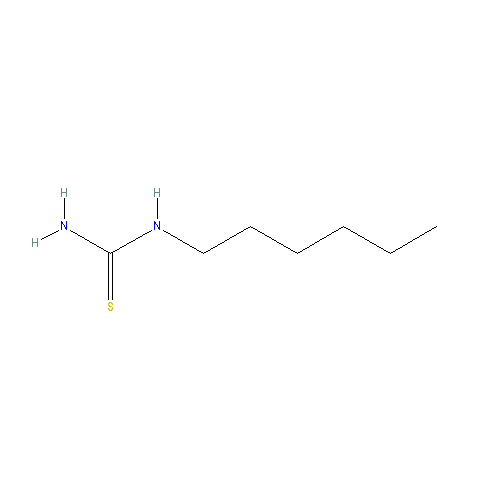Chemical structure of 1-Hexylthiourea