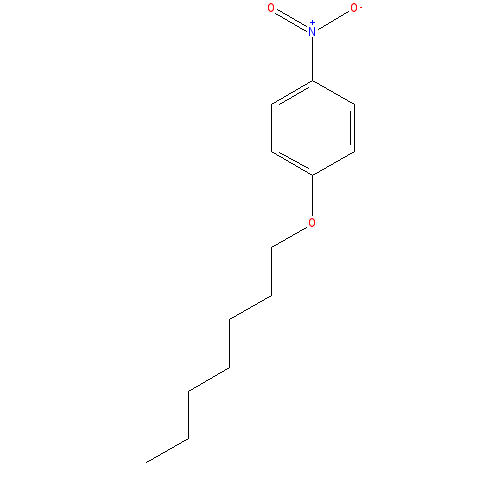 Chemical structure of 1-Heptyloxy-4-nitrobenzene