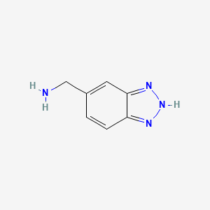Chemical structure of 1H-Benzotriazole-6-methanamine