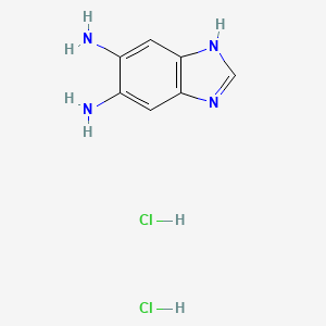Chemical structure of 1H-Benzo[d]imidazole-5,6-diamine dihydrochloride