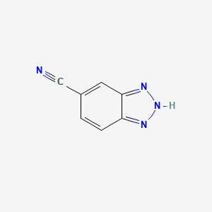 Chemical structure of 1H-1,2,3-benzotriazole-5-carbonitrile