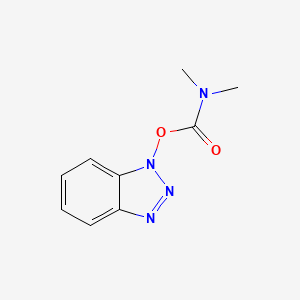 Chemical structure of 1H-Benzo[d][1,2,3]triazol-1-yl dimethylcarbamate