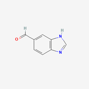 Chemical structure of 1H-Benzimidazole-5-carbaldehyde