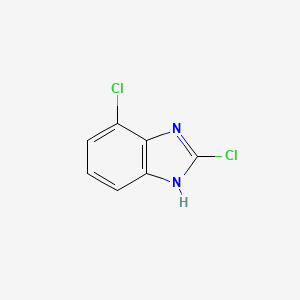 Chemical structure of 2,4-dichloro-1H-benzimidazole