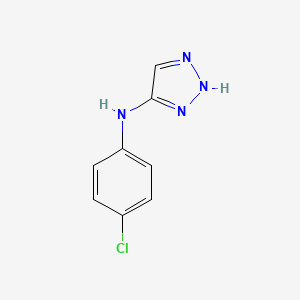 Chemical structure of N-(4-chlorophenyl)-1H-1,2,3-triazol-5-amine
