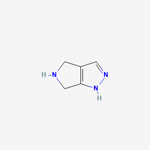 Chemical structure of 1H,4H,5H,6H-pyrrolo[3,4-c]pyrazole