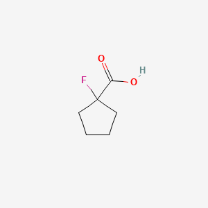 Chemical structure of 1-Fluorocyclopentanecarboxylic acid