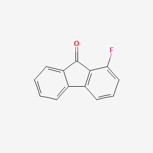 Chemical structure of 1-Fluoro-9-fluorenone