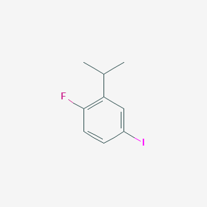 Chemical structure of 1-Fluoro-4-iodo-2-isopropylbenzene