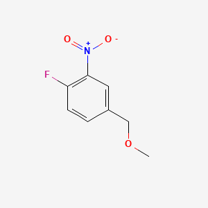 Chemical structure of 1-Fluoro-4-(methoxymethyl)-2-nitrobenzene