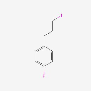 Chemical structure of 1-Fluoro-4-(3-iodopropyl)benzene