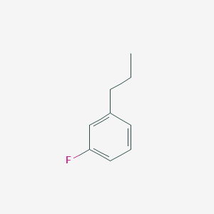 Chemical structure of 1-fluoro-3-propylbenzene