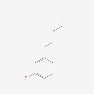 Chemical structure of 1-Fluoro-3-pentylbenzene