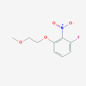 Chemical structure of 1-Fluoro-3-(2-methoxyethoxy)-2-nitrobenzene